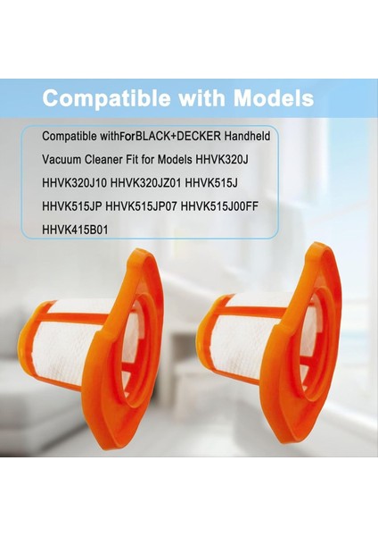 Black And Decker Hhvk HHVK320J HHVK320J10 HHVK320JZ01 El Süpürgesi Aksesuarları Için Yedek Filtre (Yurt Dışından) fiyatları