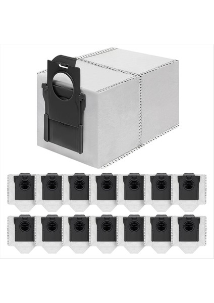 Dreame X50 ULTRA/X40 ULTRA/X30 ULTRA/L50 ULTRA/L10S Ultra Gen 2/robot Süpürge Için 15'li Yedek Vakum Torbası Paketi (Yurt Dışından)