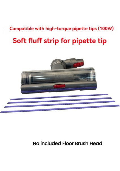 Dyson V11 V15 G5 Yüksek Torklu Fırça Başlığı 100W Elektrikli Süpürge Aksesuarları Için 4 Adet Yumuşak Kadife Şerit Yedek Parçası (Yurt Dışından) modelleri