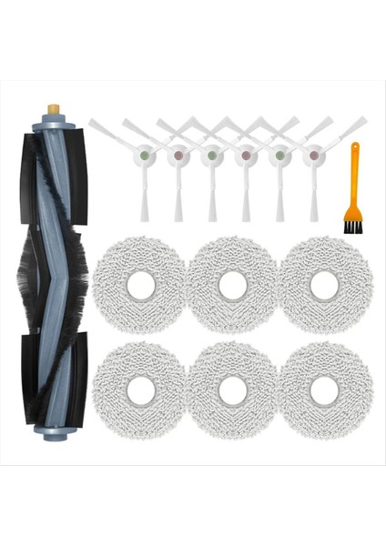 Zemin Için 3 Istasyonlu Robot Süpürge Ana Yan Fırça Paspas Bezleri Paçavra Yedek Yedek Parçalar (Yurt Dışından)