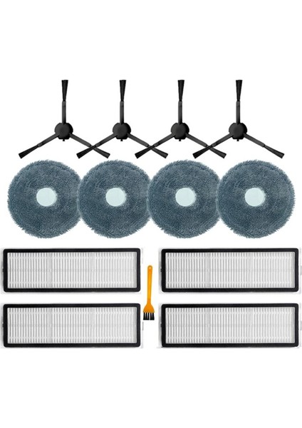13 Adet L10S PRO/RLS6L / S10+ROBOTLU Süpürge Aksesuarları Yan Fırça Hepa Filtre Paspas Bezi (Yurt Dışından)