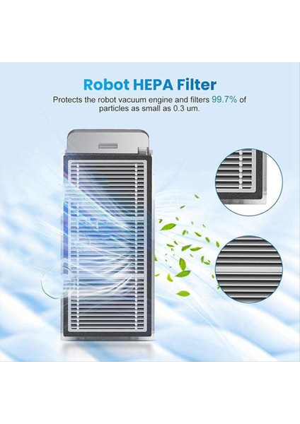 Dreame X50 Ultra / Dreame X50 Master / Dreame L50 Pro Ultra / Mova V50 Ultra Robot Vakum Için 8 Adet Filtre (Yurt Dışından) modelleri