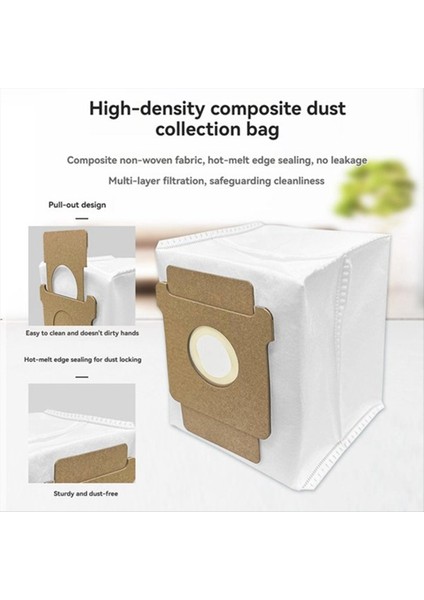 Roborock Q10 Pf /Q10 Pf+ Süpürge Robot Aksesuarları Için 6 Adet Yan Fırça Paspas Pedi Toz Torbası (Yurt Dışından) modelleri