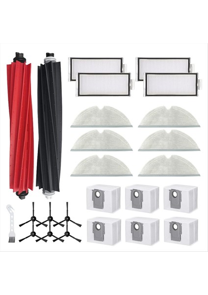 Q8 Max+ / Q8 Max / Q5 Pro+ /q5 Pro Elektrikli Süpürge Ana Yan Fırça Hepa Filtreleri Için Aksesuar Seti (Yurt Dışından)