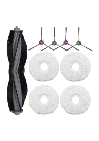 Zemin 3 Istasyonlu Robot Süpürge Aksesuarları Için Yedek Yedek Parçalar Ana Yan Fırça Paspas Bez Bez (Yurt Dışından)