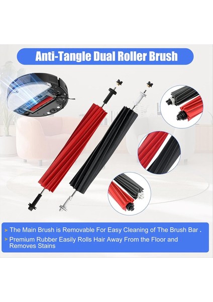 Roborock Q5 Max+, Q5 Duoroller+, Q5 Pro+, Q8 Max+ Robot Süpürge Aksesuarları Kitleri Için Yedek Parçalar (Yurt Dışından) modelleri