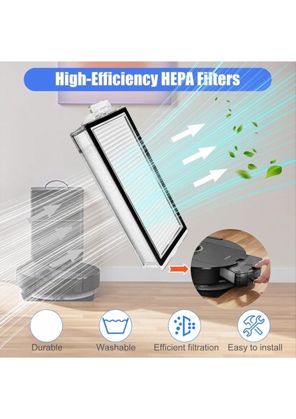 Roborock Q5 Max+, Q5 Duoroller+, Q5 Pro+, Q8 Max+ Robot Süpürge Aksesuarları Kitleri Için Yedek Parçalar (Yurt Dışından) fırsatları