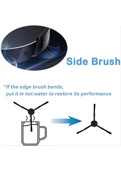 Teendow BR151 Vakum Robotu Aksesuarları, Yan Fırça Paspas Bezi Hepa Filtresi Verimli Yedek Temizlik Değişimi (Yurt Dışından) fiyatları