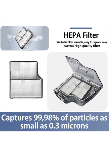 Roborock Saros 10 / S9 Maxv Ultra Robot Süpürge Parçaları Ana Yan Fırça Hepa Filtre Paspas Bezi Toz Torbaları (Yurt Dışından) fırsatları