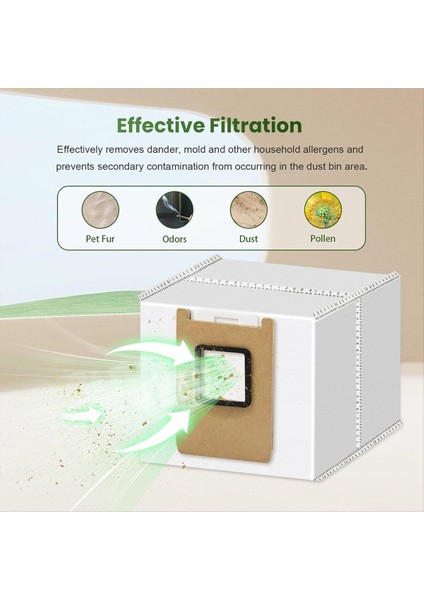 Eufy E28 OMNI/E25 Omni Robot Süpürge Için 12'li Toz Torbası, Büyük Kapasiteli Süpürge Torbaları (Yurt Dışından) fırsatları
