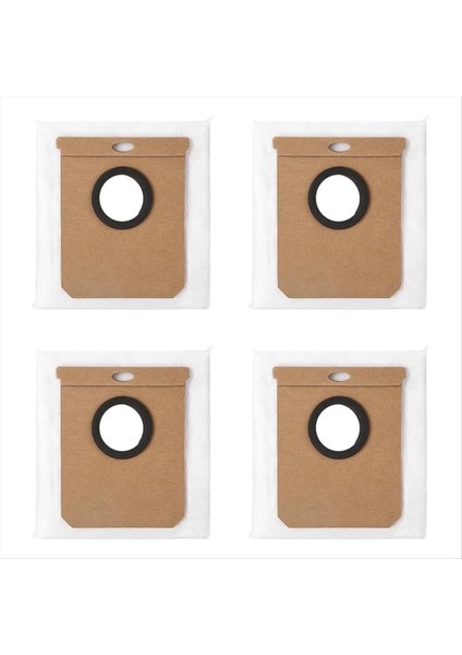 Eufy L50 Ses L60 Ses Haier H9 Plus Elektrikli Süpürge Için Yedek Vakum Torbası, Kir Atma, Toz Torbası Aksesuarları 4 Adet (Yurt Dışından)