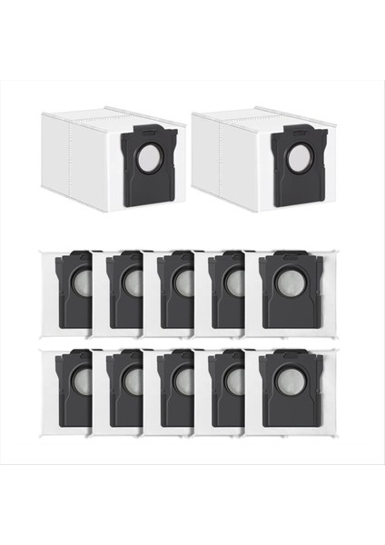 Dreame X40 ULTRA/X30 ULTRA/L40 ULTRA/L10S Pro ULTRA/L10S Ultra Gen2 Elektrikli Süpürge Için 12 Adet 3,2 L Büyük Tek Kullanımlık Toz Torbası (Yurt Dışından) fiyatları