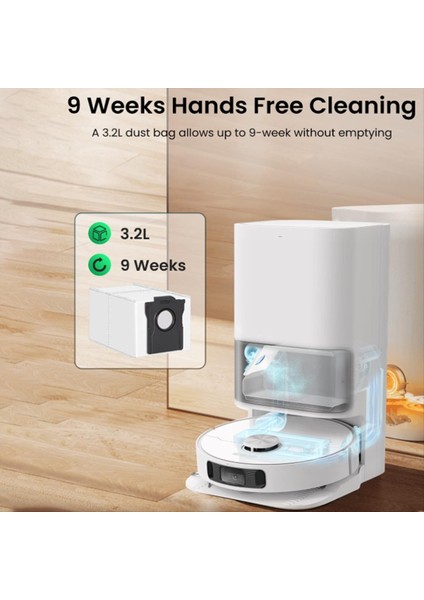 Dreame X40 ULTRA/X30 ULTRA/L40 ULTRA/L10S Pro ULTRA/L10S Ultra Gen2 Elektrikli Süpürge Için 12 Adet 3,2 L Büyük Tek Kullanımlık Toz Torbası (Yurt Dışından) fırsatları
