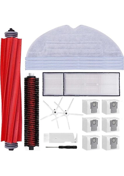 Roborock S7 Maxv Ultra / S7 Pro Ultra Aksesuarları, Ana Silindir Fırça Temizleme Fırçası Toz Torbaları Filtre (Yurt Dışından)