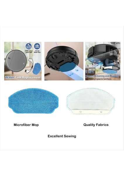 Teendow BR151 Vakum Robotu Aksesuarları, Yan Fırça Paspas Bezi Hepa Filtresi Verimli Yedek Temizlik Değişimi (Yurt Dışından) modelleri