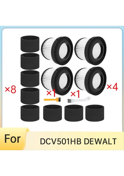 Dewalt 20V Kablosuz El Süpürgesi Için DCV5011H Hepa Filtresi Gelişmiş Temizleme Verimliliği (Yurt Dışından)