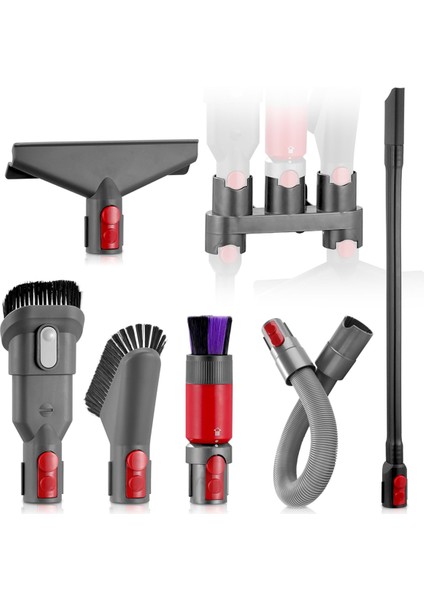 Dyson Outsize V7 V8 V10 V11 V15 Elektrikli Süpürge ve Yatak Fırçası Dar Alanlar Için Uyumlu Fırça Tutucu Düzenleyici Aparatı (Yurt Dışından)