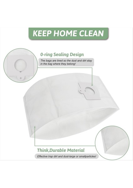 Kenmore Hazneli Tip Q/c Elektrikli Süpürge 5055, 50557, 50558, 20-53292, 53291, 200 Serisi Parçalar Için 10 Adet Yedek Toz Torbası (Yurt Dışından) fiyatları