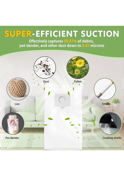 Kenmore Hazneli Tip Q/c Elektrikli Süpürge 5055, 50557, 50558, 20-53292, 53291, 200 Serisi Parçalar Için 10 Adet Yedek Toz Torbası (Yurt Dışından) modelleri