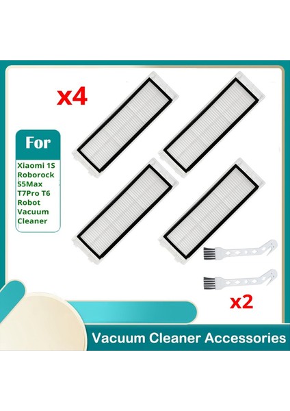 Xiaomi 1s Roborock S5 Max T7 Pro T6 Robo Temizlik Robotu Aksesuarları Filtre Çekirdeği Yedek Parçaları Aksesuarları Fırçası (Yurt Dışından)