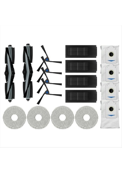 Deebot X2/x2 Pro Robot Süpürgeler Ana Yan Fırça Filtresi Toz Torbası Yedek Aksesuarlar Yedek Parça (Yurt Dışından)