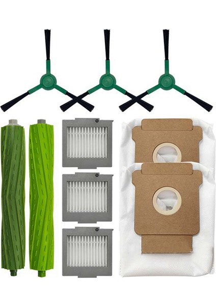 Irobot Roomba Max 705 Vac/ırobot Roomba Plus 504 Vac Yedek Aksesuarları Ana Fırça Kenar Fırçası Toz Torbası Filtresi (Yurt Dışından)