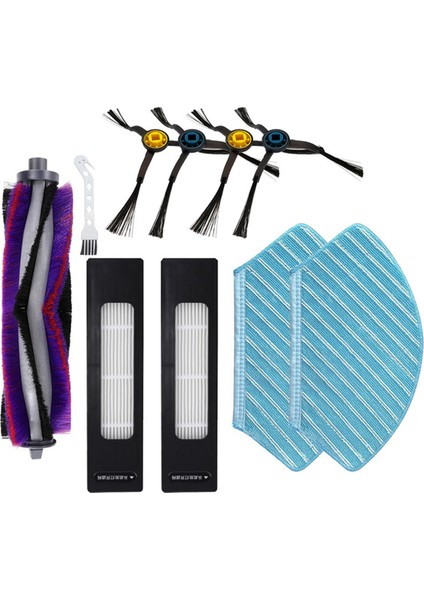 Midea M7 / M7 Pro / M7 Max / Eureka NER700 Elektrikli Süpürge Yedek Parçası Ana Yan Fırça Filtresi Paspas Bezi Için 10 Adet (Yurt Dışından)