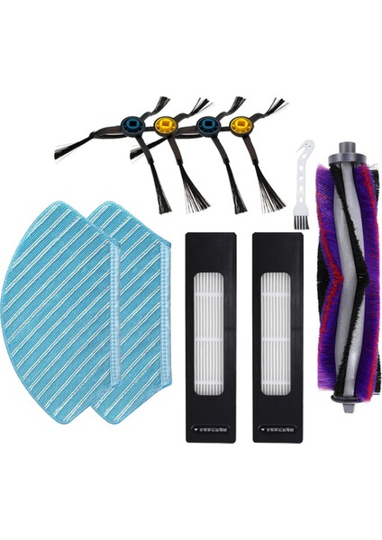 Midea M7 / M7 Pro / M7 Max / Eureka NER700 Elektrikli Süpürge Yedek Parçası Ana Yan Fırça Filtresi Paspas Bezi Için 10 Adet (Yurt Dışından) modelleri