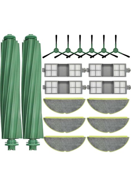 Irobot Roomba 205 Dustcompactor Vac Robot Süpürge Parçaları Için 18 Adet Ana Yan Fırça Hepa Filtreleri Paspas Pedleri (Yurt Dışından)