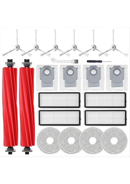 Roborock Qrevo S/qrevo Maxv/qrevo Pro Elektrikli Süpürge Yedek Parçaları Ana Yan Fırçalar Hepa Filtreler Paspas Torbaları (Yurt Dışından)