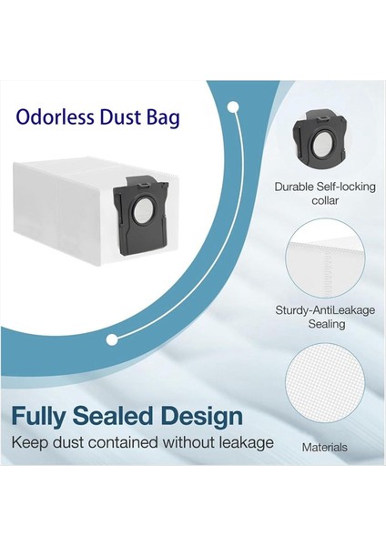 Dreame D10 Plus Gen 2/RLD32GD Robot Süpürge Parçaları Toz Torbası Için 9 Adet Yedek Toz Torbası (Yurt Dışından) fiyatları