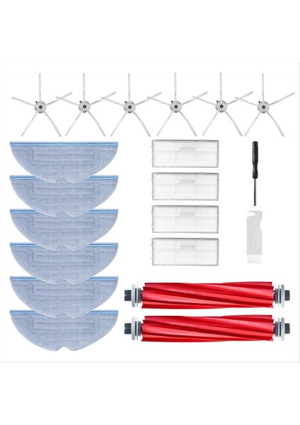 Xiaomi Roborock S7 S7+ S7 Plus S7 Maxv S7 Pro S7 Maxv Ultra T7 T7S Plus Elektrikli Süpürge Mian Yan Fırça Filtre Paspas Parçaları (Yurt Dışından)