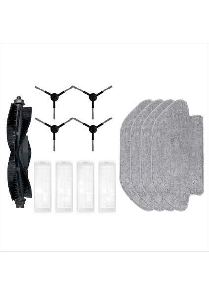 A11 Robotlu Süpürge Için Yedek Parça Aksesuarları Ana Yan Fırça Hepa Filtre Paspas Bezi Fırça Kapağı, C (Yurt Dışından)