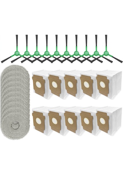 Irobot Roomba Plus 405 Combo / 505 Combo Yedek Parça Aksesuarları Yan Fırça Paspas Bezi Toz Torbası (Yurt Dışından)