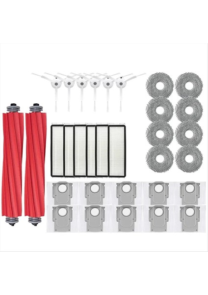 Q P10 A7400RR Robot Süpürgeler Temizleyici Aksesuarları Hepa Filtre Paspas Bezleri Toz Torbası Yedek Parça, Beyaz (Yurt Dışından)