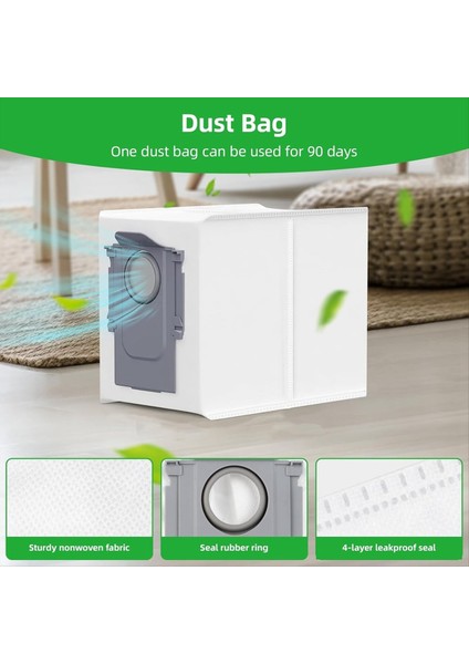 Roborock Saros 10R Robot Süpürge Için Yedek Aksesuarlar Ana Yan Fırça Hepa Filtre Paspas Pedleri Toz Torbaları (Yurt Dışından) fırsatları