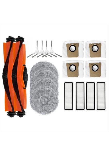 C102CN Robot Temizleyici Yedek Ana Yan Fırça Hepa Filtre Paspas Pedi Toz Torbaları Yedek Parça Aksesuarları (Yurt Dışından)