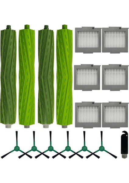 Irobot Roomba Max 705 Vac/roomba Plus 504 Vac Elektrikli Süpürge Parçaları Için 17 Adet Ana Yan Fırça Filtresi Yedek Parçaları (Yurt Dışından) fiyatları