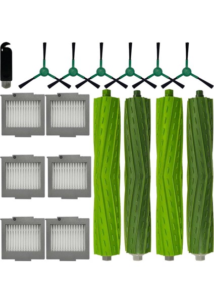 Irobot Roomba Max 705 Vac/roomba Plus 504 Vac Elektrikli Süpürge Parçaları Için 17 Adet Ana Yan Fırça Filtresi Yedek Parçaları (Yurt Dışından) modelleri