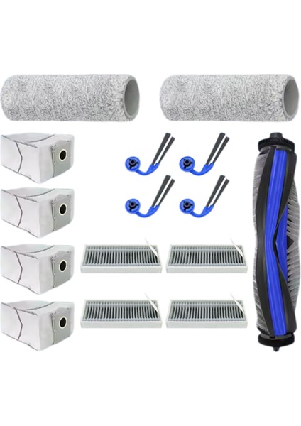 Ecovacs Deebot X9 Pro Omni/ X9 Pro Elektrikli Süpürge Yedek Parçaları Için 15 Adet Ana Yan Fırça Hepa Filtre Paspas Bezi Toz Torbası (Yurt Dışından) fırsatları