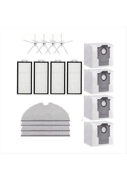 Roborock Q7 / Q7+ / Q7 Max+ Süpürge Robotu Yan Fırça Paspas Filtresi Toz Torbası Seti Temizleyici Parça Değişimi (Yurt Dışından) fiyatları