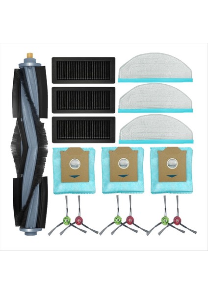 Küp Robot Vakum Ana Yan Fırça Filtre Paspas Pedi Toz Torbası Parçaları Için Yedek Aksesuarlar (Yurt Dışından)
