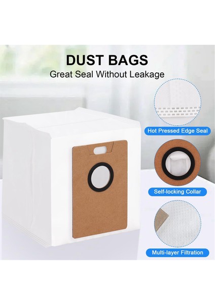 Tapo RV30 Max Plus / RV20 Max Plus Elektrikli Süpürge Için Yedek Toz Torbası, Büyük Kapasiteli Hazneli Elektrikli Süpürge Toz Torbaları (Yurt Dışından) modelleri