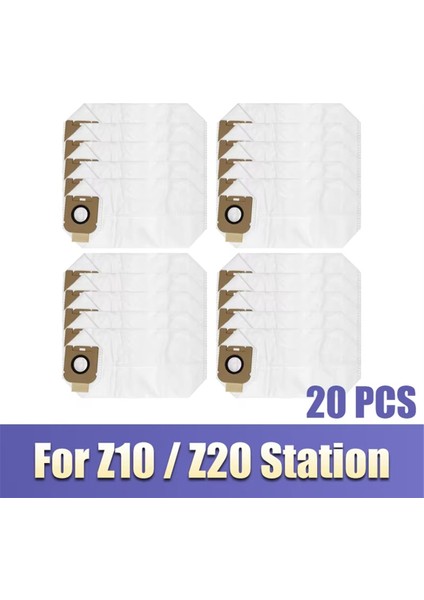 Dreame Z10 / Z20 Istasyon El Süpürgesi Yedek Parçaları Için 20 Adet Yeni Toz Torbası (Yurt Dışından) fiyatları