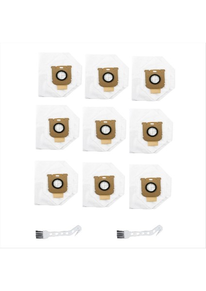 Dreame Z10 Elektrikli Süpürge Z20 H30 Istasyon Aksesuarları Toz Torbası Filtre Torbası Yedek Paket Fırça (Yurt Dışından)