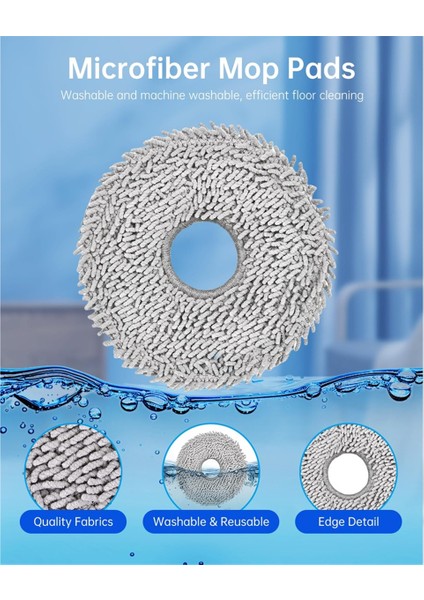 Ecovacs Deebot T50 OMNI/T50 Pro OMNI/T50 Max Pro Omni Robot Süpürge Aksesuarları, Ana Fırçalar, Paspas Pedleri (Yurt Dışından) fırsatları