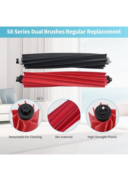 Roborock S8/s8+/s8 Pro Ultra Robot Süpürge Parçaları Için 18 Parçalı Robot Süpürge Yedek Parça Seti (Yurt Dışından) modelleri