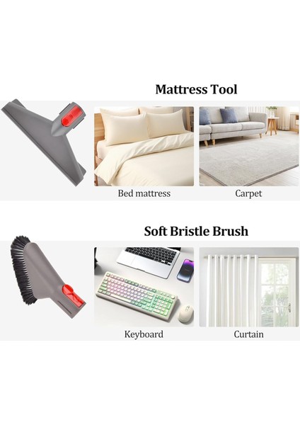 Dyson V15 V12 V11 V10 V7 V8 Kablosuz Dikey Süpürge Aksesuarları Paketi Yedek Fırça Aletleri Için Bağlantı Kiti (Yurt Dışından) modelleri