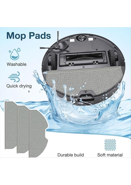 Eufy X8 Pro Robot Süpürge, X8 Pro Aksesuarları Ana Yan Fırça Hepa Filtre Paspas Bezi Toz Torbaları (Yurt Dışından) fırsatları