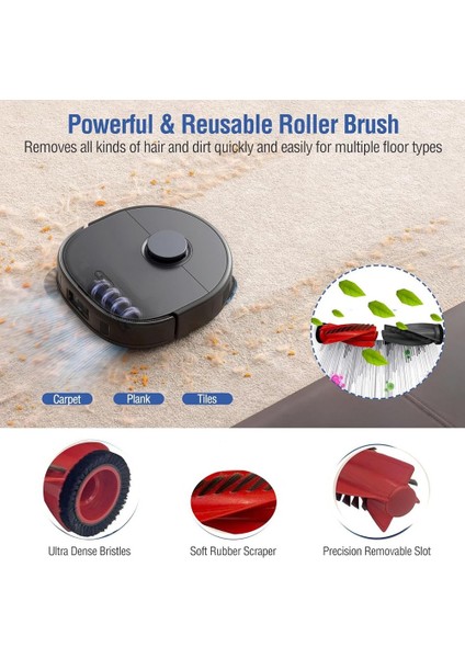 Roborock Qrevo Curve Qrevo Edge Robot Süpürge Için Aksesuar Seti Ana Yan Fırça Filtreleri Paspas Pedleri Toz Torbaları (Yurt Dışından) modelleri